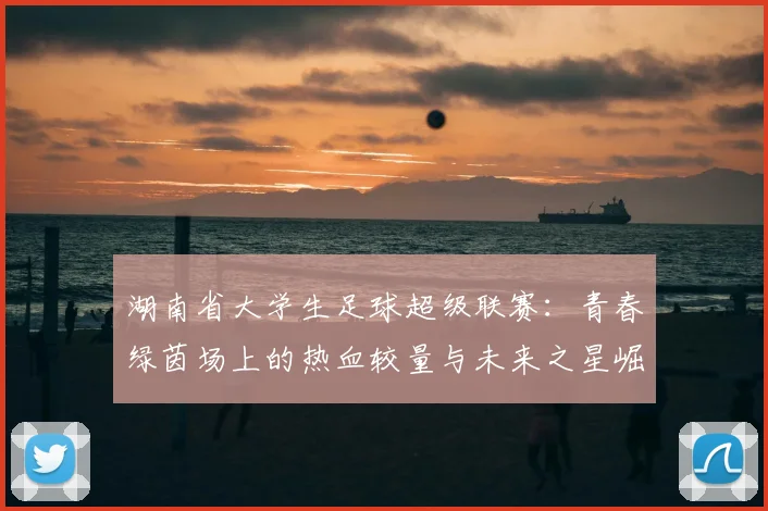 湖南省大学生足球超级联赛：青春绿茵场上的热血较量与未来之星崛起
